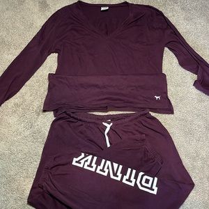 WOMENS PINK TRACK SET, SIZE M